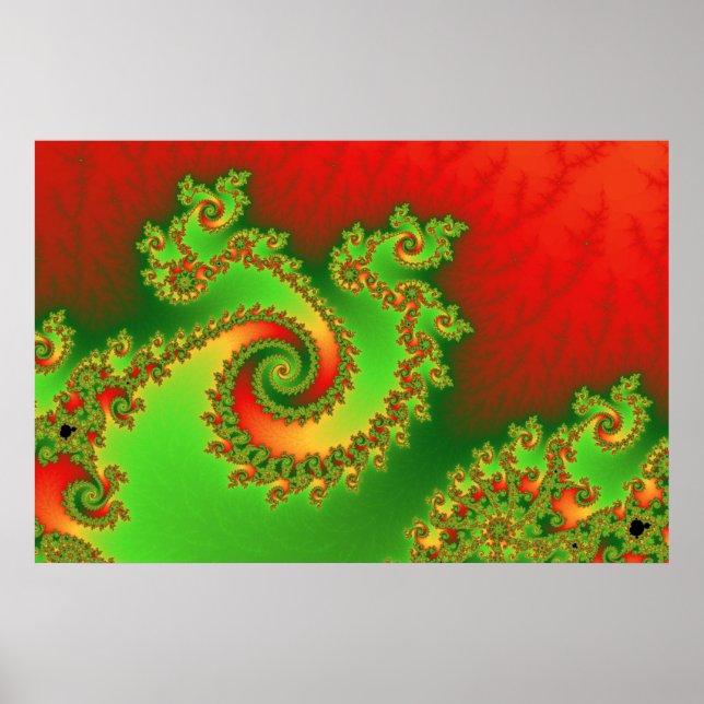 Poster de Twirl Triplo Natal (Frente)