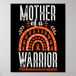 Poster De Um Cancer De Consciência Da Leucemia Guerreira
