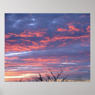 Poster de um lindo Sunset Sky