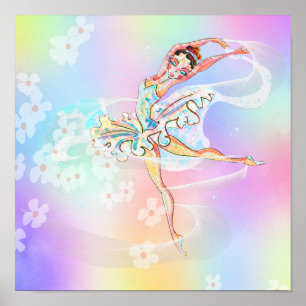 Poster de uma Ballerina para o quarto da moça