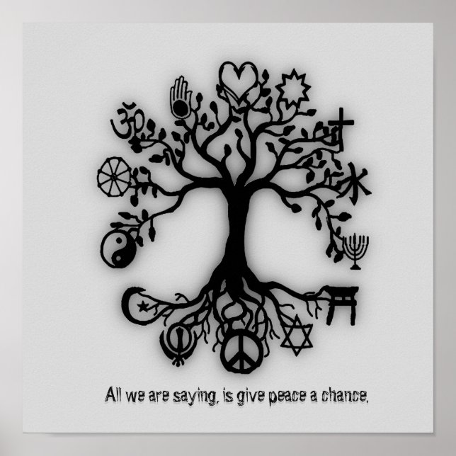 Pôster Dê uma chance à paz (Frente)