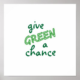 Poster dê uma chance ao GREEN