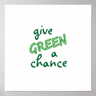 Poster dê uma chance ao GREEN