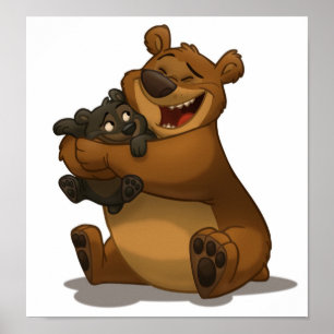 Poster de Urso e Cubo
