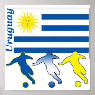 Poster de Uruguai do futebol