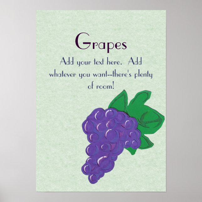 Poster de uvas (Frente)