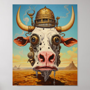 Poster de 'Vaca Mad' vibrante por Jack Gaughan - U
