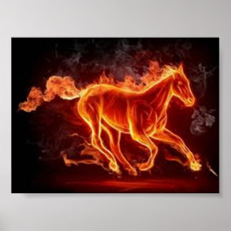 Poster de Valor de Cavalo Flamming