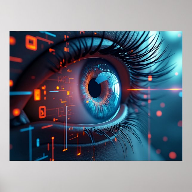 Poster de valor de fosso de olhos quânticos (Frente)