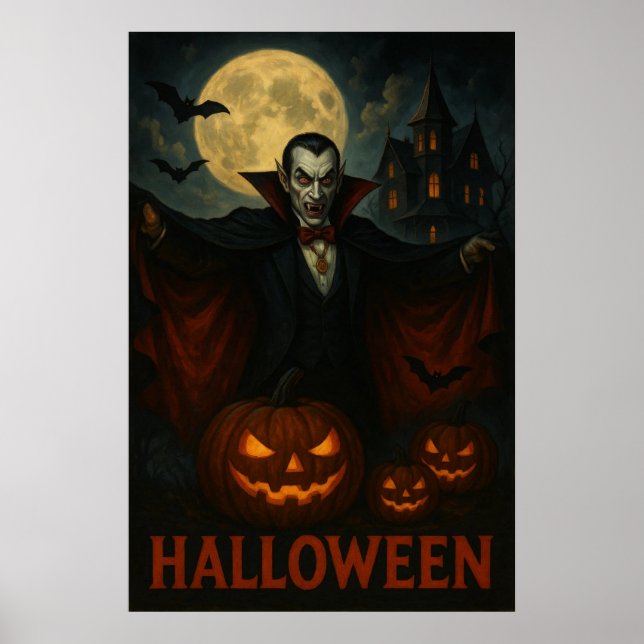 Poster de vampiro (Frente)