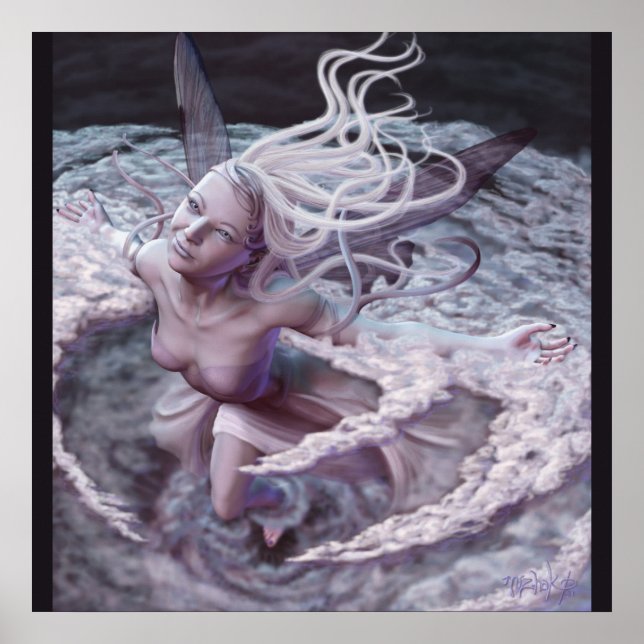 Poster de vapor (quadrado) (Frente)