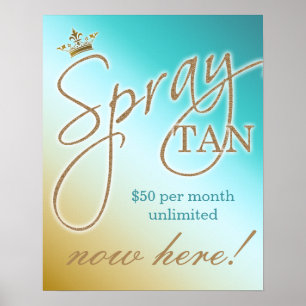 Poster de VENDA SAL de bronzeamento de Spray Tan