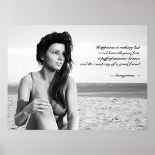 Poster de Verão com cotação personalizável