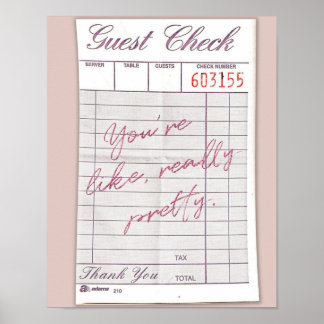 Poster de Verificação de Convidado Realmente Bonit