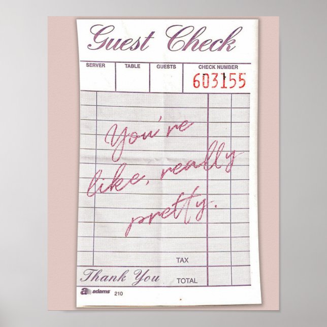 Poster de Verificação de Convidado Realmente Bonit (Frente)