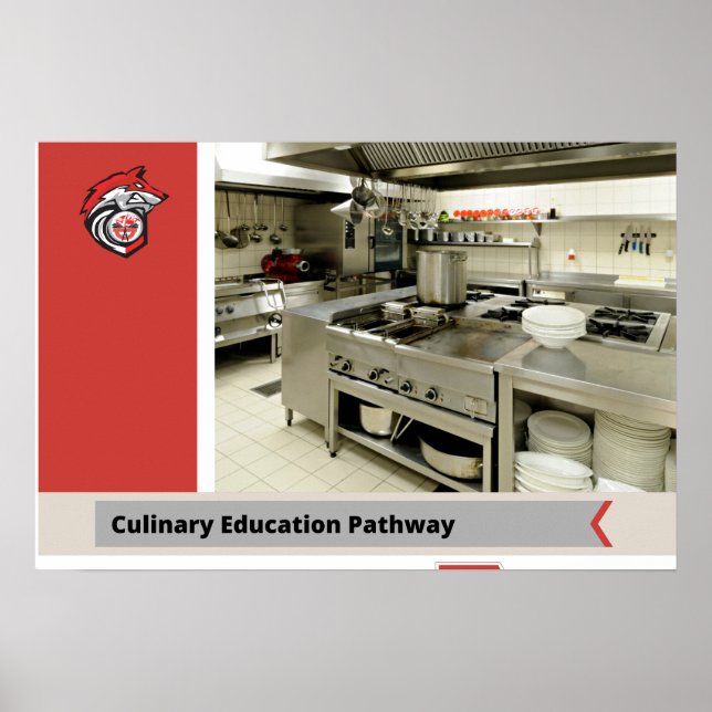 Poster de Via de Carreira Culinária (Frente)