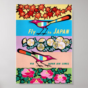 Pôster de Viagem Vintage Japão Restaurado