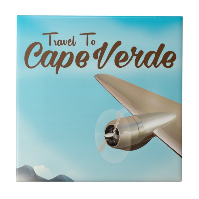 Poster de viagens Aéreo de Cabo Verde (Frente)