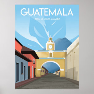 Poster de viagens Antígua Guatemala