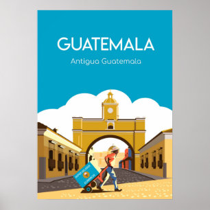 Poster de viagens Antígua Guatemala