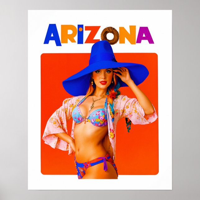 Poster de viagens arizona (Frente)
