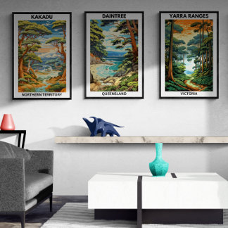 Poster de viagens australiano, Kakadu, NT
