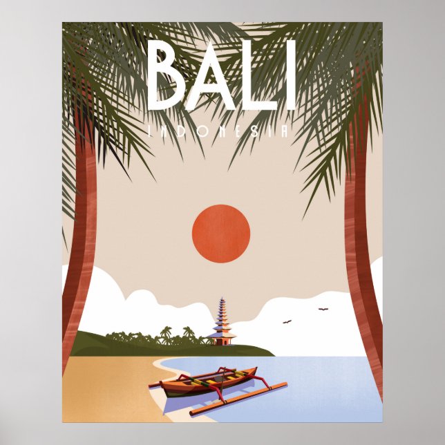 Poster de viagens Bali (Frente)