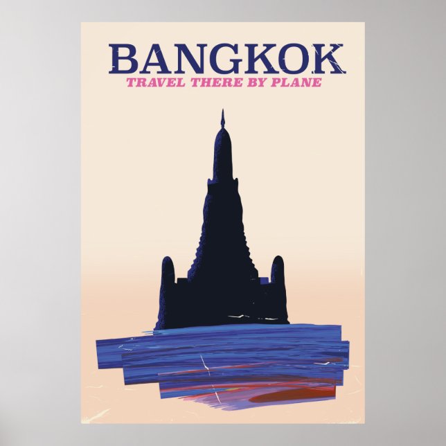Poster de viagens Bangkok Wat Poh (Frente)