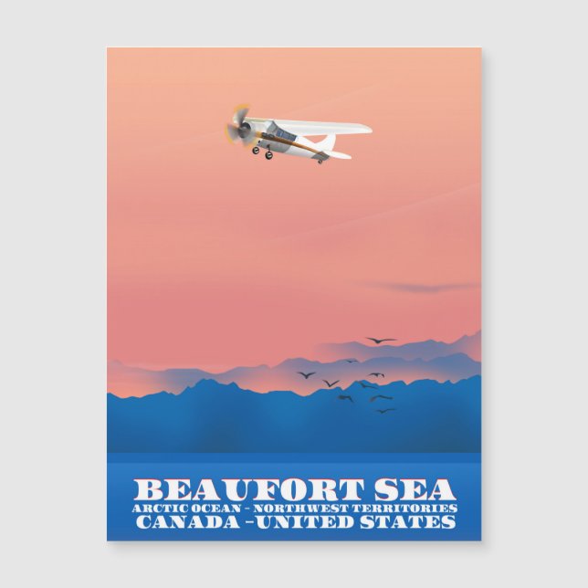 Poster de viagens Beaufort Sea Canadá EUA (Frente)
