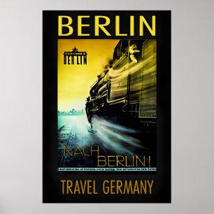 Poster de viagens Berlim-Alemanha