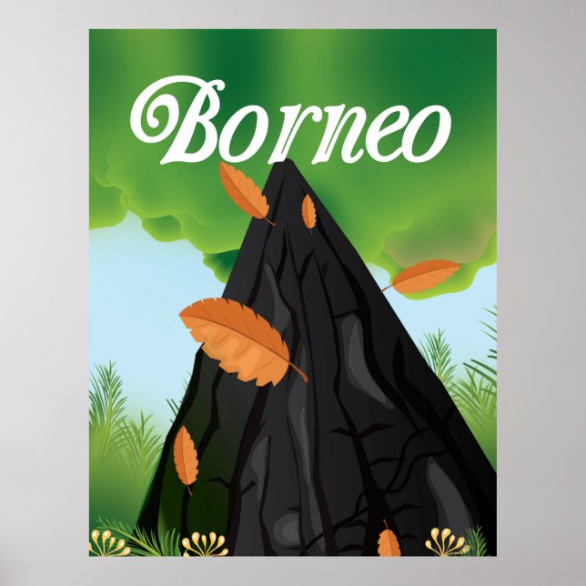 Poster de viagens Borneo RainForest (Frente)