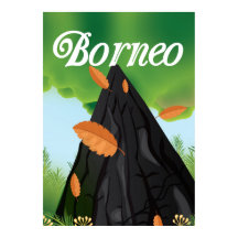 Poster de viagens Borneo RainForest