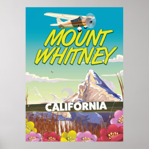 Poster de viagens California Mount Whitney