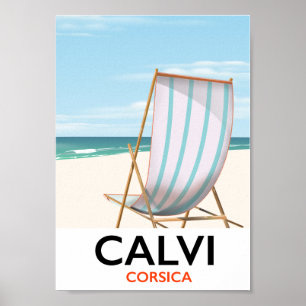 Poster de viagens Calvi Córsega