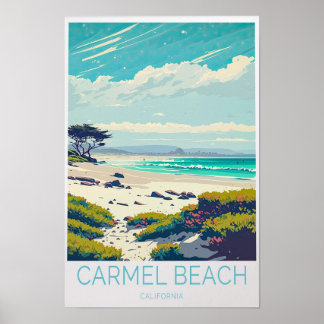 Poster de viagens Carmel Beach California
