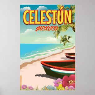 Poster de viagens Celestún México