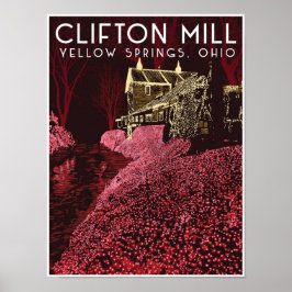 Poster de viagens Clifton Mill