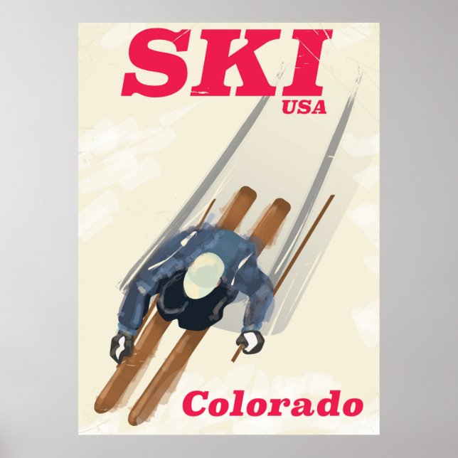 Poster de viagens Colorado Ski USA (Frente)