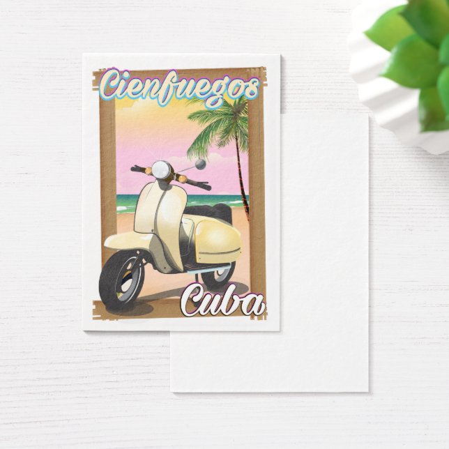 Poster de viagens cubano da cidade de Cienfuegos (Mesa)