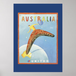 Poster de viagens da Austrália