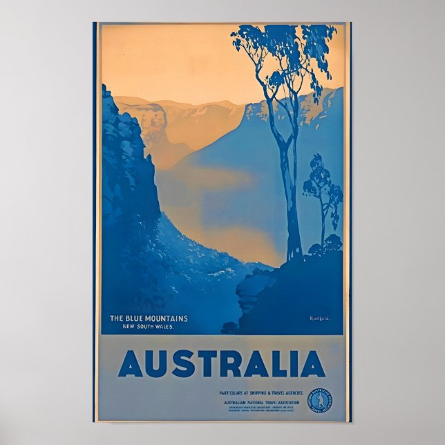 Poster de viagens da Austrália (Frente)