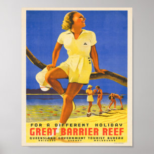 Poster de viagens da Austrália Vintage nos anos 30