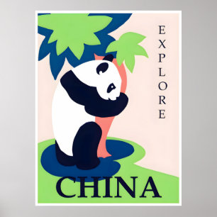 Poster de viagens da China