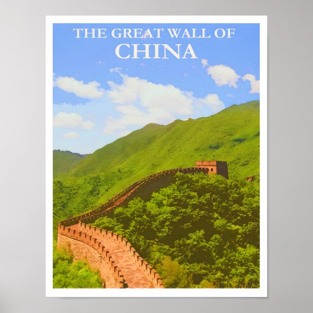 Poster de viagens da China (Frente)