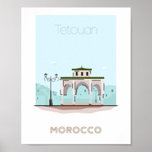 Poster de viagens da cidade de Tetouan - poster de