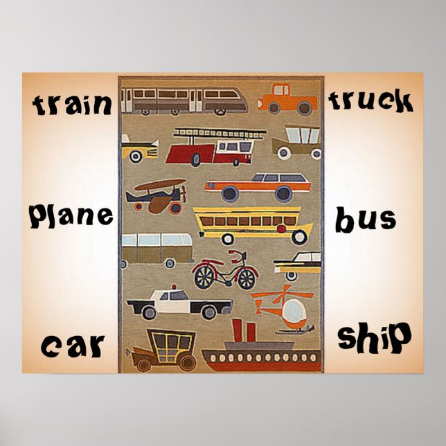 Poster de viagens da criança (Frente)