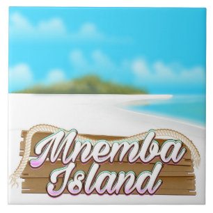 Poster de viagens da Ilha de Mnemba