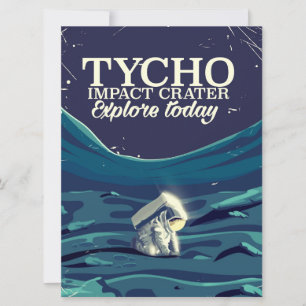 Poster de viagens da Lua Tycho