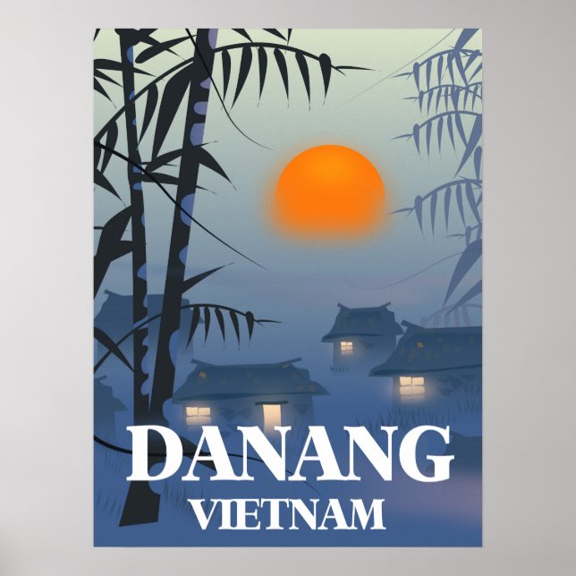 Poster de viagens Da Nang Vietnam (Frente)