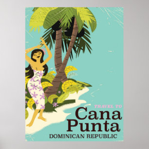 Poster de viagens da República Dominicana de Punt